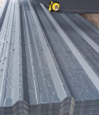 4m slate grey plastisol 0.5mm sheets